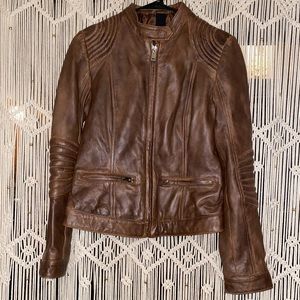 Black River lamb leather jacket size S